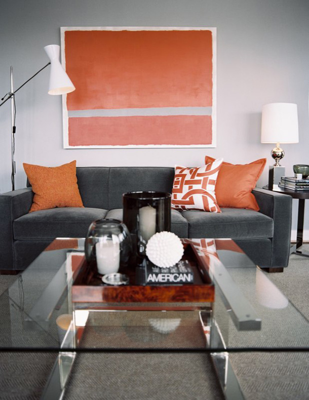 34+ Burnt Orange And Grey Living Room Ideas, Popular Inspiraton!