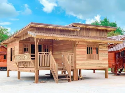 Hermosa cabaña de madera