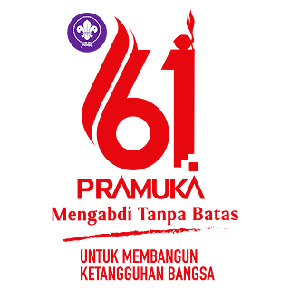 Hari Pramuka ke-61 Logo Vector Format (CDR, EPS, AI, SVG, PNG)