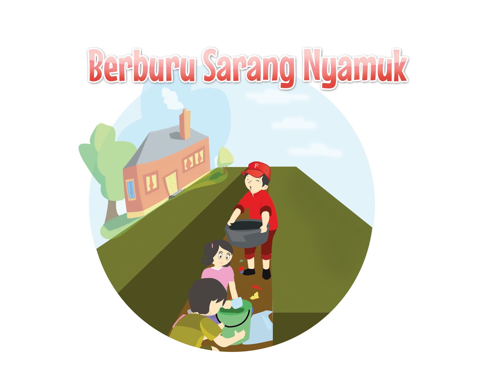  Gambar  Kartun Orang  Kerja  Bakti  Keren Bestkartun