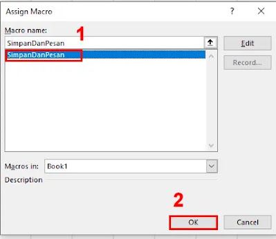 Belajar VBA Excel : Membuat Tombol Simpan Menggunakan Macro