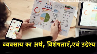 Meaning of Business Features Purpose in hindi