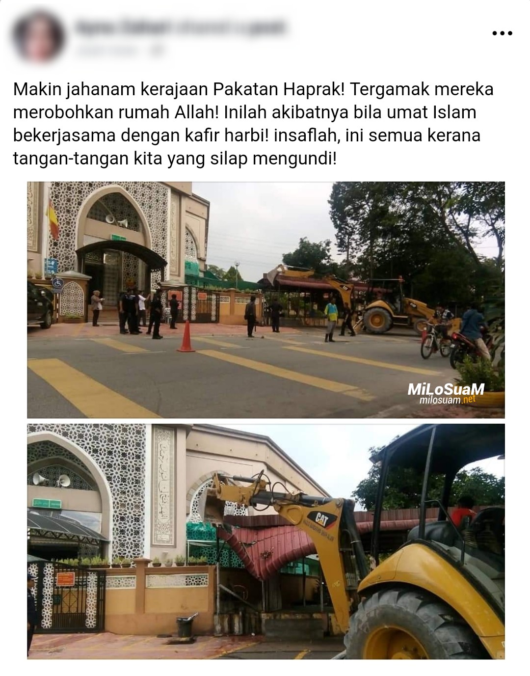 Roboh masjid shah alam