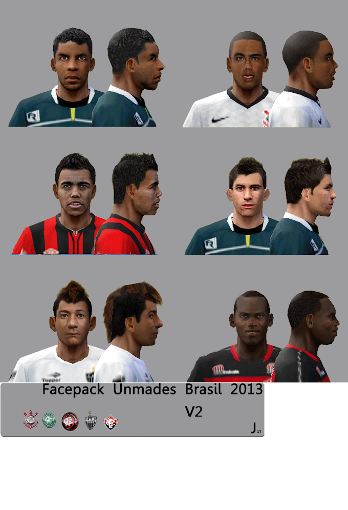 Facepack Brasileirão 2013 v2 by James17