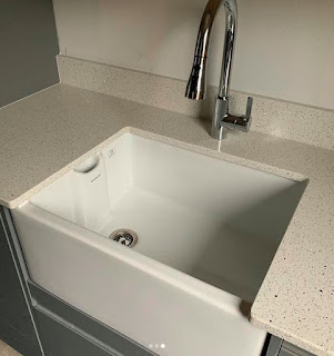 worktop & sink in utility room