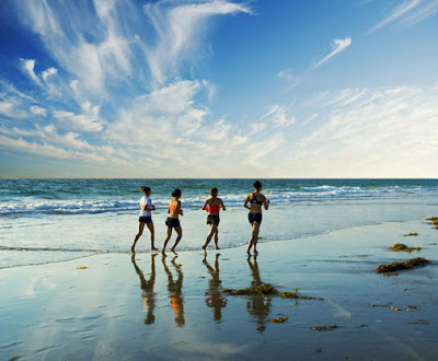 fat people running. fat people beach. fat people