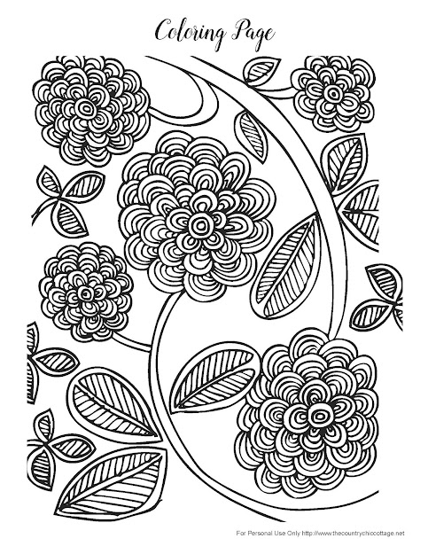 Download These Free Spring Coloring Pages For Adults Today Color Pretty  Flowers With Intricate Designs