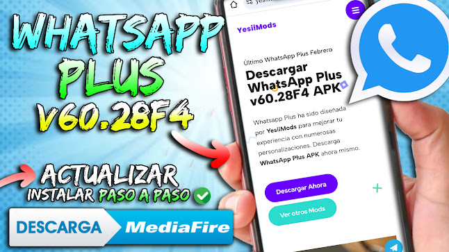 Cómo Descargar WhatsApp Plus v60.28F4 APK - GrTutorial