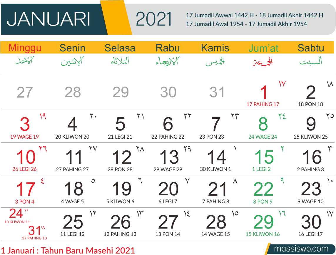 Template Kalender 2021 CDR, PNG, AI, PSD, PDF Gratis 100% ...