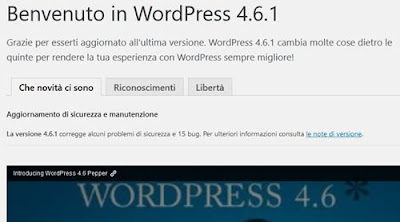 Wordpress aggiornato