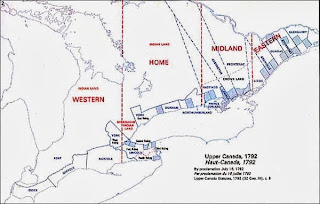 Map of Upper Canada, 1792