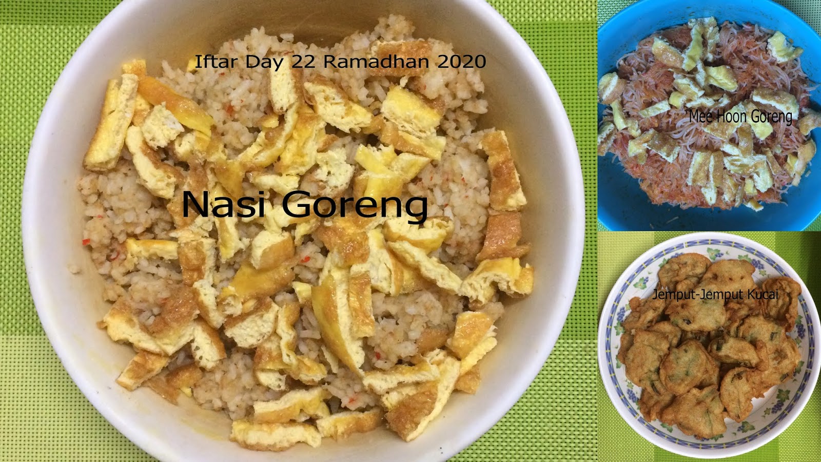 Tentang Aku: Menu Iftar : Mee Hoon Goreng, Nasi Goreng Dan 