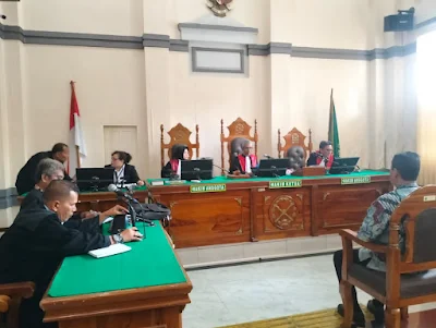 Hakim Tolak Eksepsi Terdakwa Perkara Koneksitas Dugaan Korupsi Eradikasi Lahan PT PSU Rugikan Negara Hingga Rp.50 M