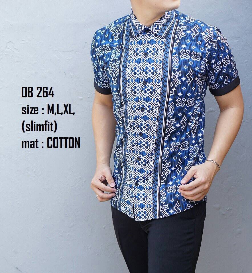  Baju  Batik  Pria  Lengan Pendek Model  Baju  pria  terbaru 