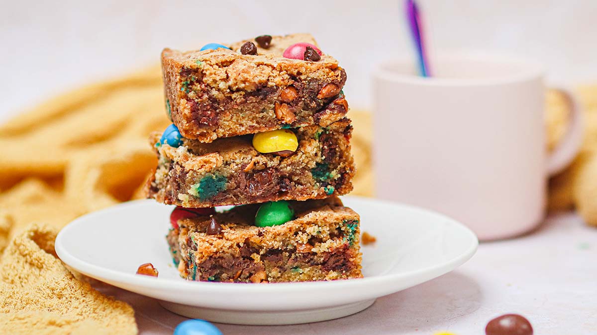 recette-cookies-bars-m&ms