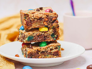 Recettes de cookies bars aux M&M's