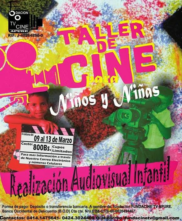 Inscripciones abiertas de talleres de formación audiovisual en cine y Tv para niños, adolescentes y adulto por FundacineTV en San Fernando.