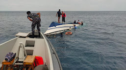  Speed Boat Rombongan Bupati Morowali Terbalik di Tanjung Batu Manuk