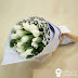 Buy Tulips Online - White Tulips Bouquet