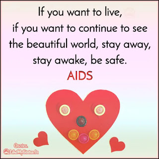 Aids awareness quote in english