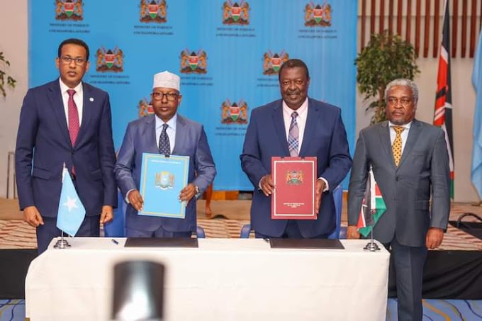 The Somali and Kenyan governments sign agreements in multiple fields in Nairobi