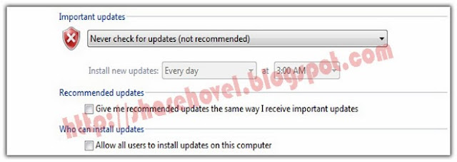 Step 5 - Cara Untuk Menonaktifkan Windows Auto Update Di Windows 7