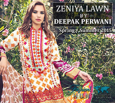 Zeniya Lawn By Deepak Perwani Spring/Summer 2015 Collection