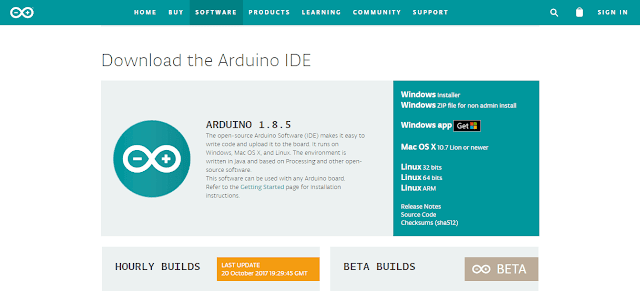 Free Download The Arduino IDE Version 1.8.5