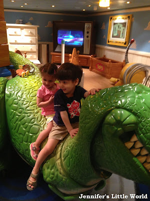 Children in play area on Disney cruise ship