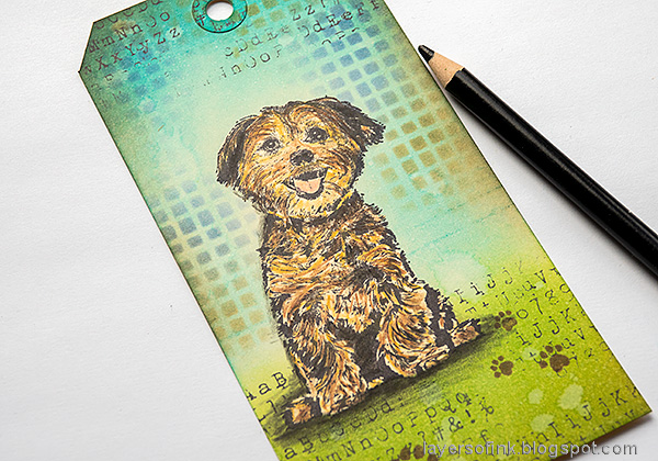 Layers of ink - A Wonderful Creature Tag Tutorial by Anna-Karin Evaldsson.