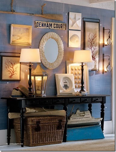 pottery barn blue wall