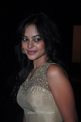 Bindu Madhavi sleveless tight dress