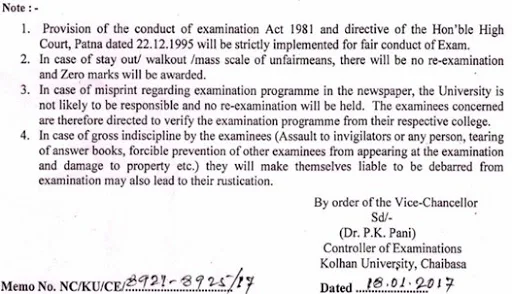 BDS 1st Year 2016 Final Exam Schedule & Exam Centre of Awadh Dental College