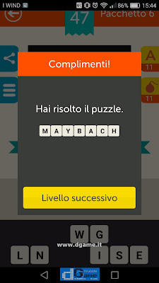 Mega Quiz soluzione pacchetto 6 livelli 47-50