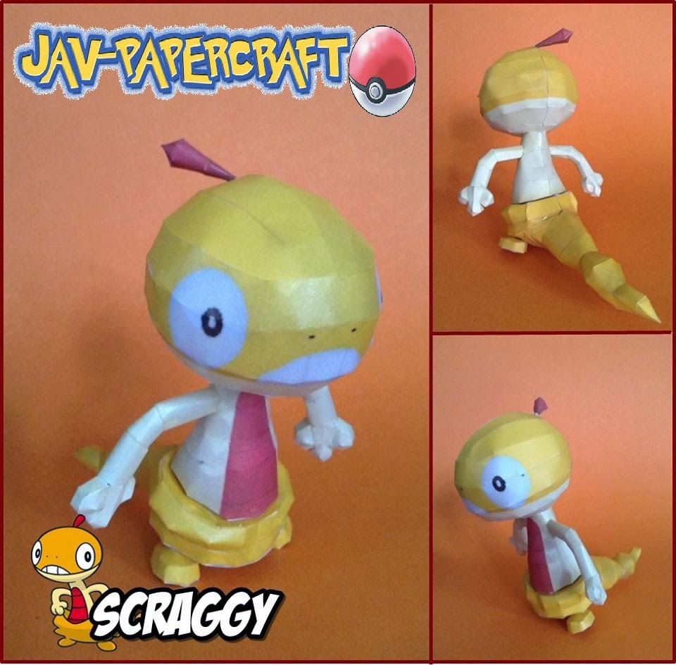 Scraggy Paper Model