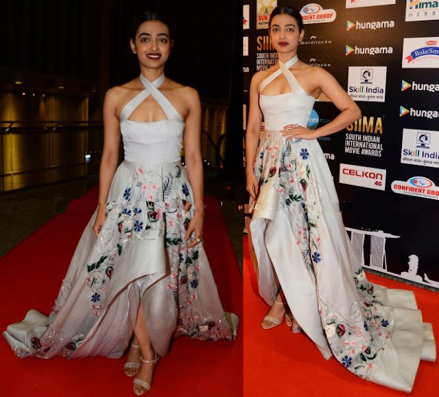 Radhika Apte in Embroidery Work Gown at Siima Awards 2016