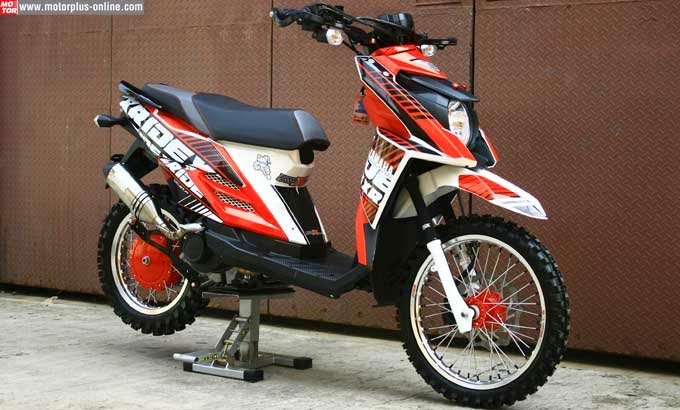  Modifikasi Motor Yamaha Mio Menjadi Trail Modifikasi 