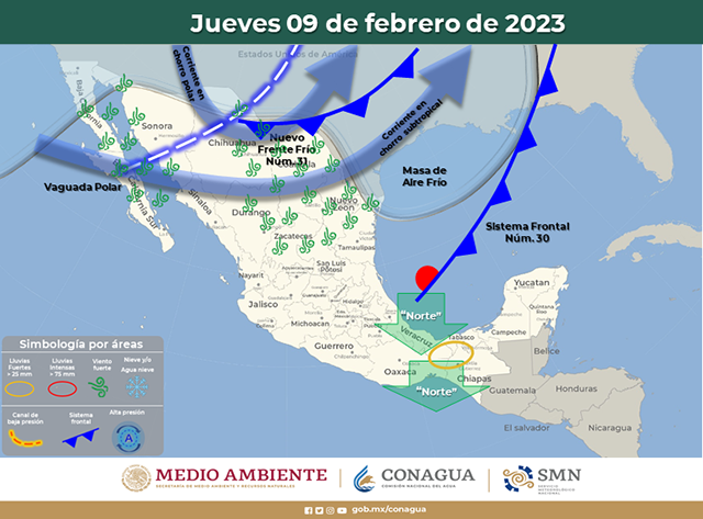 El viernes llega frente frío 31: azotará Yucatán 4 días y bajará la temperatura hasta 10 grados