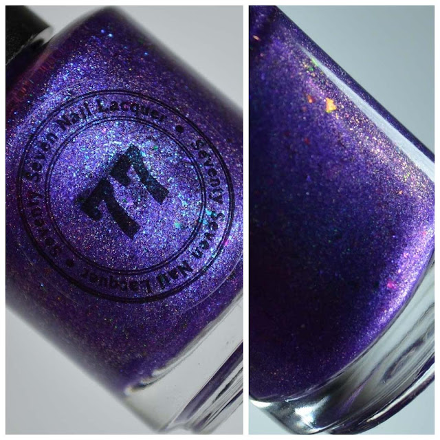 holographic purple nail polish