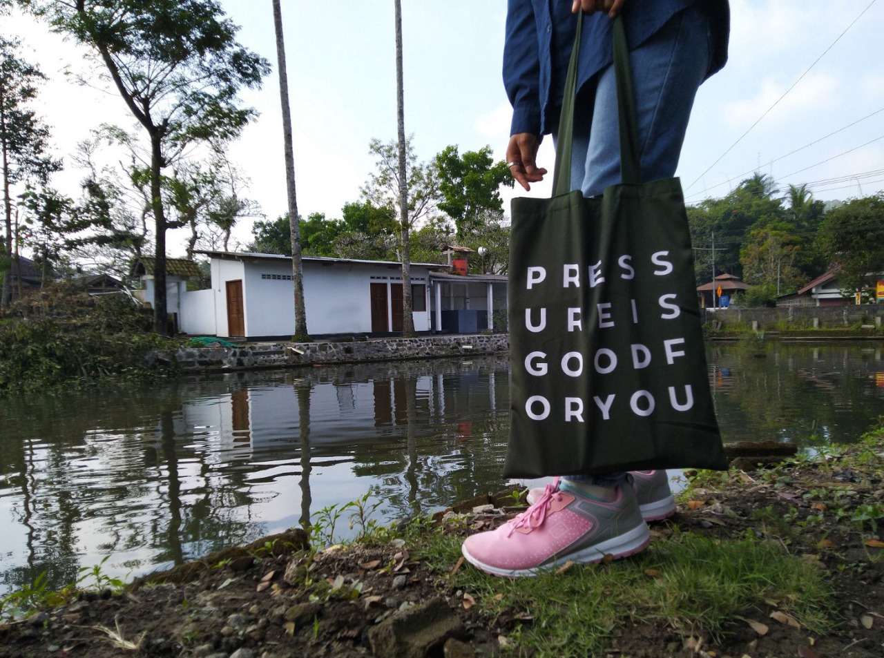 tas totebag drill  murah - Gedangan Malang