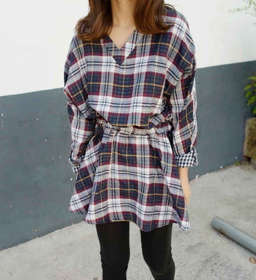 Plaid Print Dress