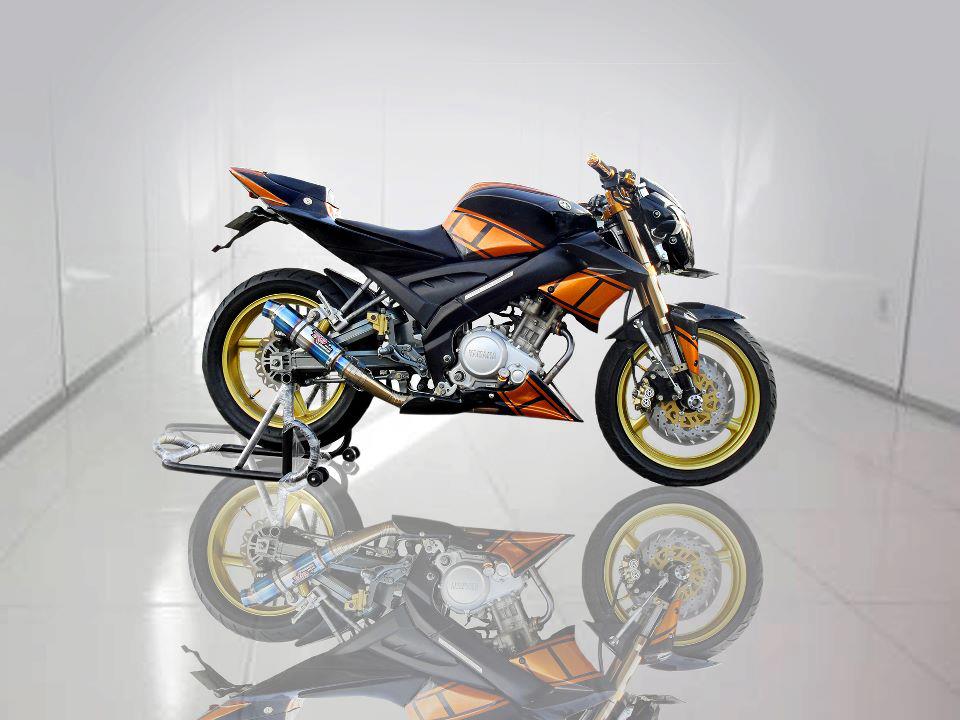 Modifikasi Vixion Ala Street fighter