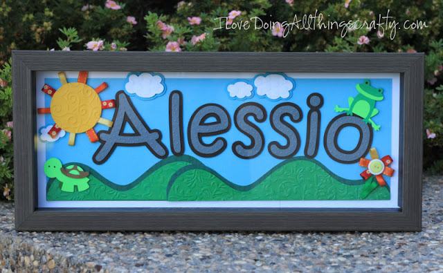 Personalized Frame | Paper Pieced Baby Decor