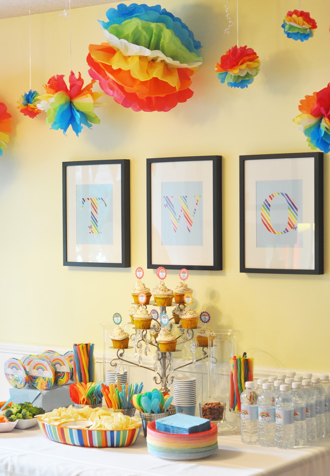 Craftily Ever After Annalise s Rainbow  Birthday  Party 