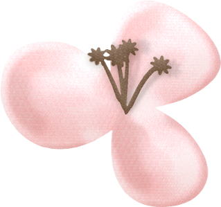 Flowers of the Bears with Roses and Hearts Clip Art.