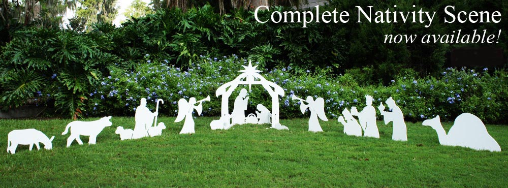 DIY Outdoor Nativity Scene