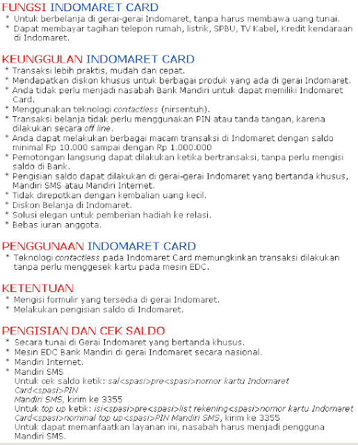 Promo kartu member indomaret minimarket waralaba indonesia