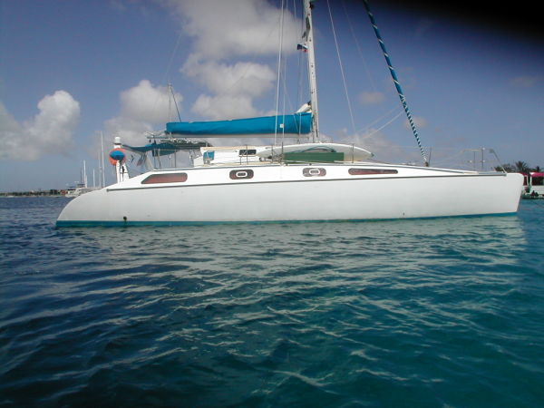 Currently listed catamaran for sale soon to arrive St Augustine Florida USA.