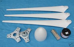 1500 Watt DIY Do It Yourself Wind Turbine/Generator Kit 61" Blade 