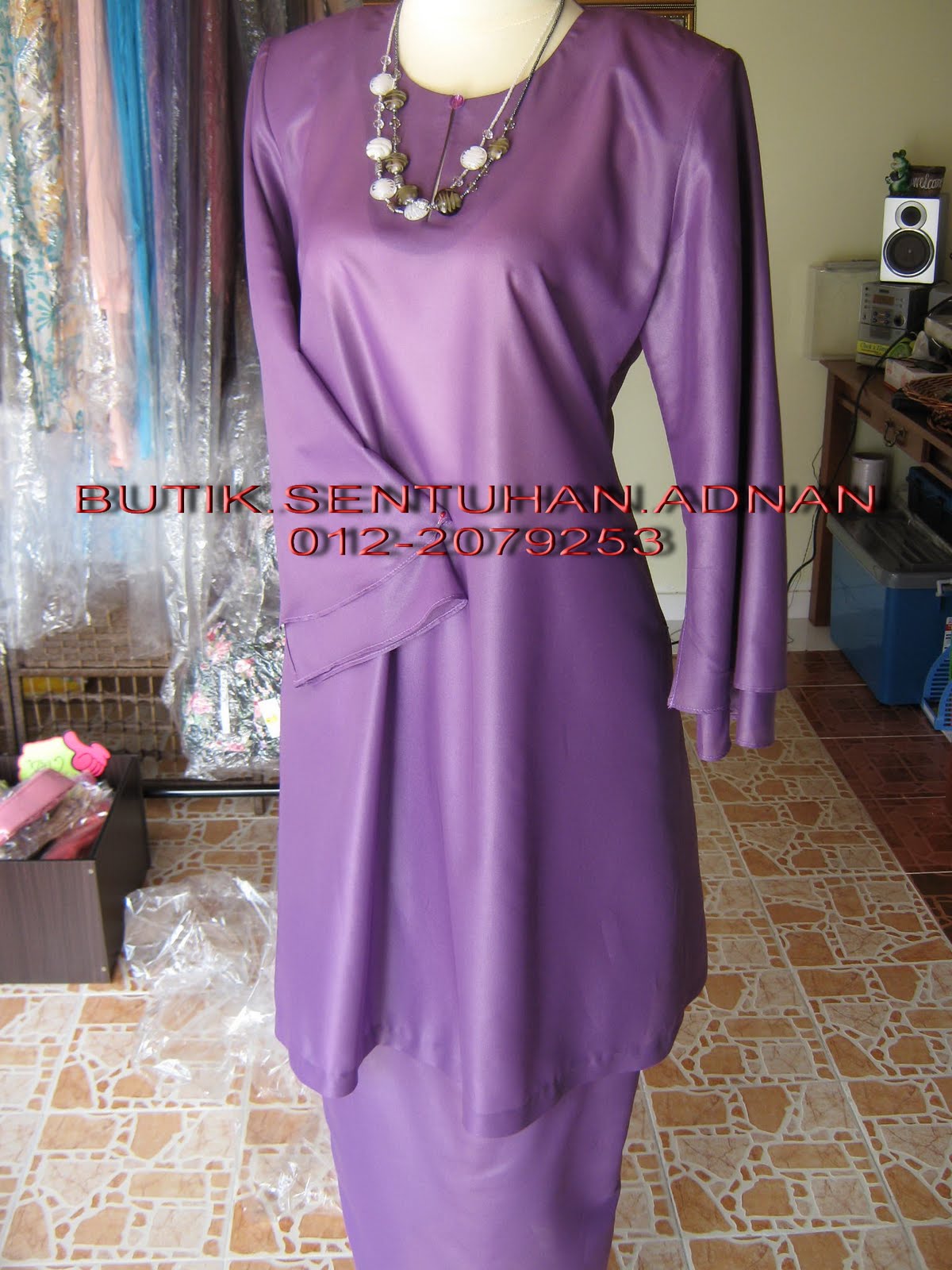 BUTIK SENTUHAN ADNAN 012 2079253 BAJU  KEBAYA LABUH